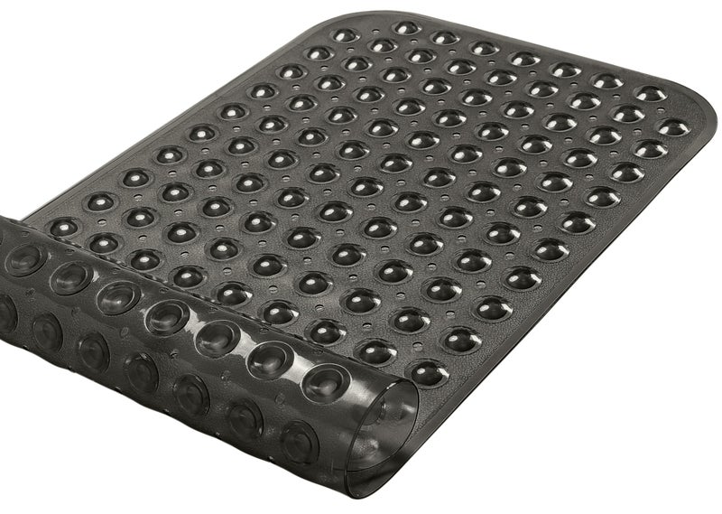 TIKE SMART Large Non-Slip Bathtub & Shower Mat 31 inch x16 inch (Smooth/Non-Textured Tubs Only) Safe, Clean, Machine-Washable, Superior Grip&Drainage, Vinyl, Transparent Black, Medium - Image 5